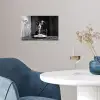 Geit - Bord - Spaghetti - Zwart Wit poster papier klein -sfeer3