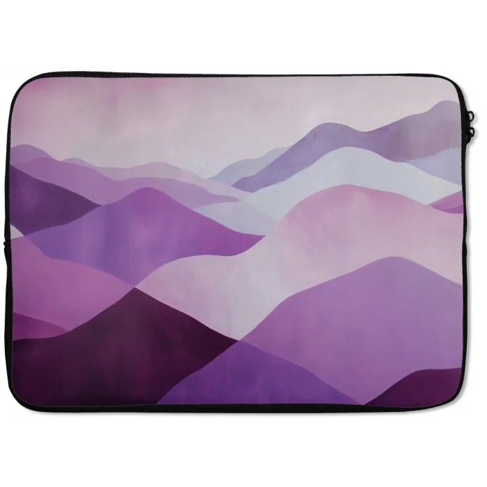 Abstract - Heuvels - Landschap - Paars laptophoes neopreen klein -zkaufland3dotto