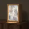 Penseelstreken - Schilderij - Beige Light Box met kabel (Tafellamp) klein -z3d_website