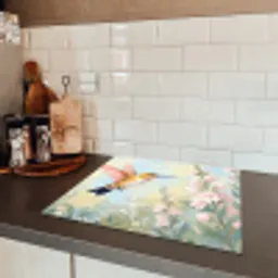 Kolibrie - Illustratie - Kleurrijk Inductie beschermer vinyl 3mm middel -sfeer3