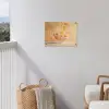 Peach - Eten - Taart - Oranje tuinposter los doek klein -sfeer8