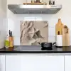 Strand - Zeester - Zand - Beige Inductie beschemer met haakjes middel -sfeer2