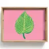 Illustratie - Blad - Minimalistisch - Groen Dienblad Rechthoek middel -z3d_shopping