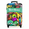 Kleurrijke Monsterparade NBS - Handbagage koffer - Kinderen Unisex middel -productfoto_recht