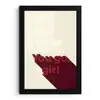 you go girl - 3D - Rood fotolijst zwart zonder passe partout klein -3d