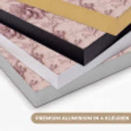Reliëf - Pioenrozen - Roze Textielframe zwart klein 947 -USP_kleurenNL