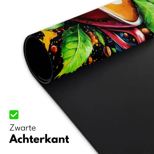 Koffie - Graffiti - Drinken - Abstract Muismat XXL klein -sfeer2