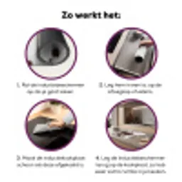 Koeienhuid - Klassiek - Bruin Inductie beschermer vinyl 3mm middel -zzzzzzz-cc-werking