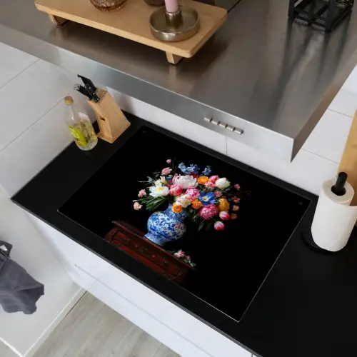 Rozen - Bloemen - Vaas - Boeket Inductie beschemer met haakjes klein -sfeer1