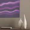 Lijnen - Golven - Paars - Abstract PET vilt klein -sfeer6_closeup