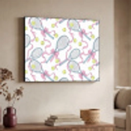 Tennis - Strikken - Kleurrijk Textielframe zwart klein 947 -sfeer3
