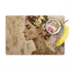 Vrouw - Goud - Abstract - Textuur Placemat vinyl groot -zzzproduct_Kitchenyeah-website