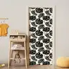 Modern - Monstera - Zwart deurposter klein 289 -sfeer4