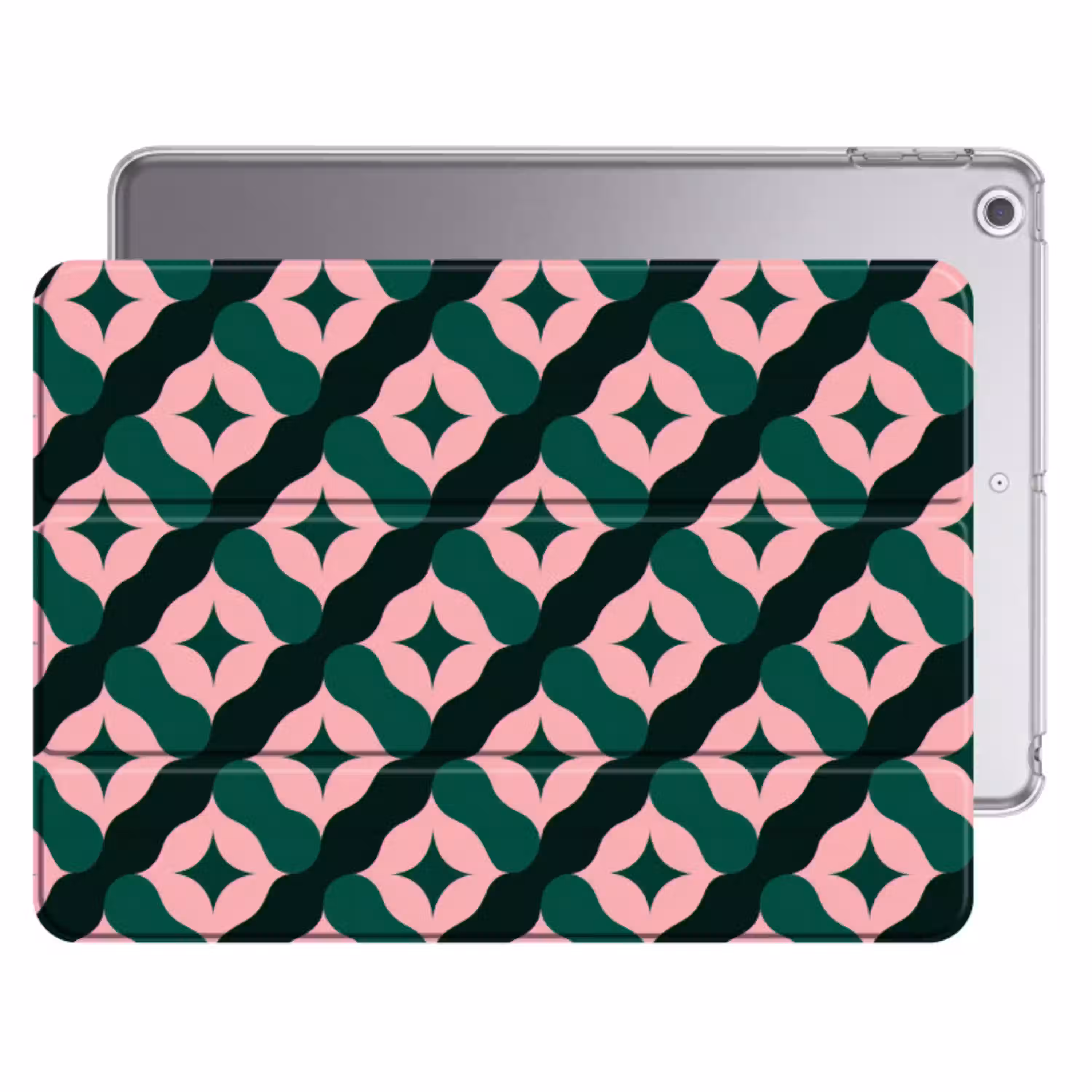Groen - Roze - Retro - Sterren Apple iPad 2017 middel 1172 -threedimensional_3d_global
