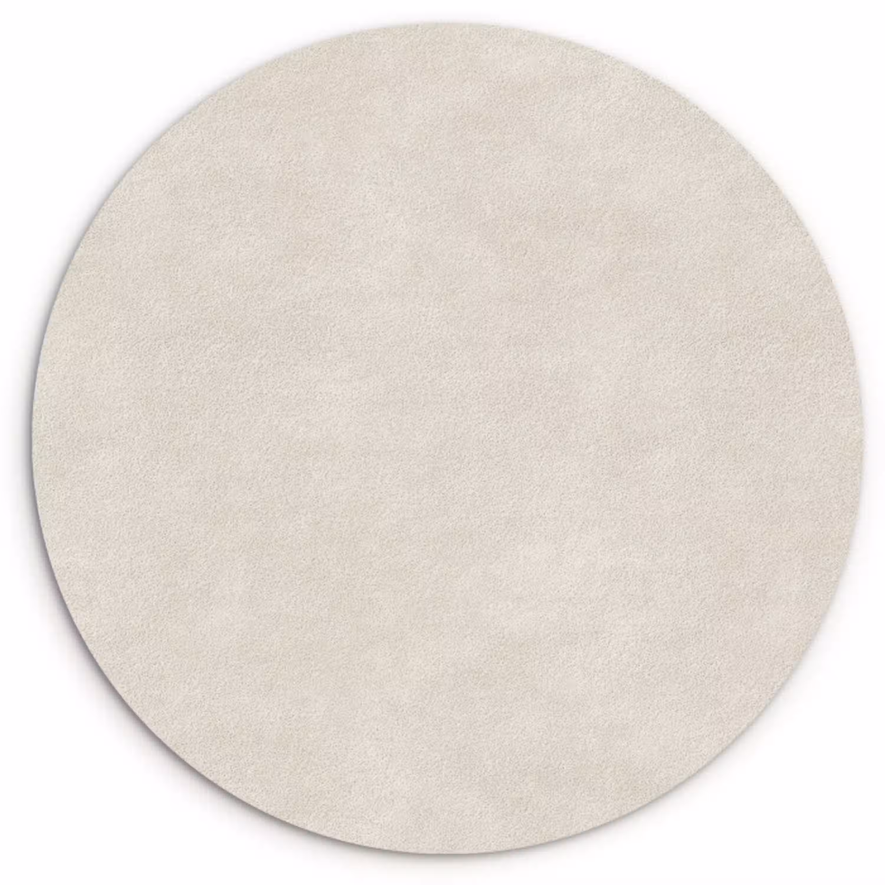 Zandkleurig - Modern - Egaal Wandcirkel kunststof plaat 5mm dik klein 188 -3d
