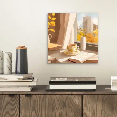 Thee - Boek - Thee - Herfst aluminium wit klein -sfeer1
