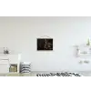 Hond - Sigaar - Hoed - Pak textielposter latten blank klein -kinderkamer