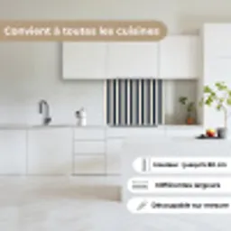 Verticale strepen - Blauw - Crème keuken achterwand 2 middel 865 -sfeer4_FR