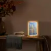 Skyline - Wolkenkrabbers - Water - Blauw Light Box met kabel (Tafellamp) klein -sfeer4