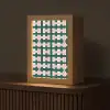 Vlechtpatroon - Groen - Roze - Grafisch Light Box met kabel (Tafellamp) klein 925 -z3d_website