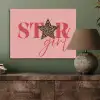 Star girl - Roze - Panter - Ster PET vilt klein -sfeer2