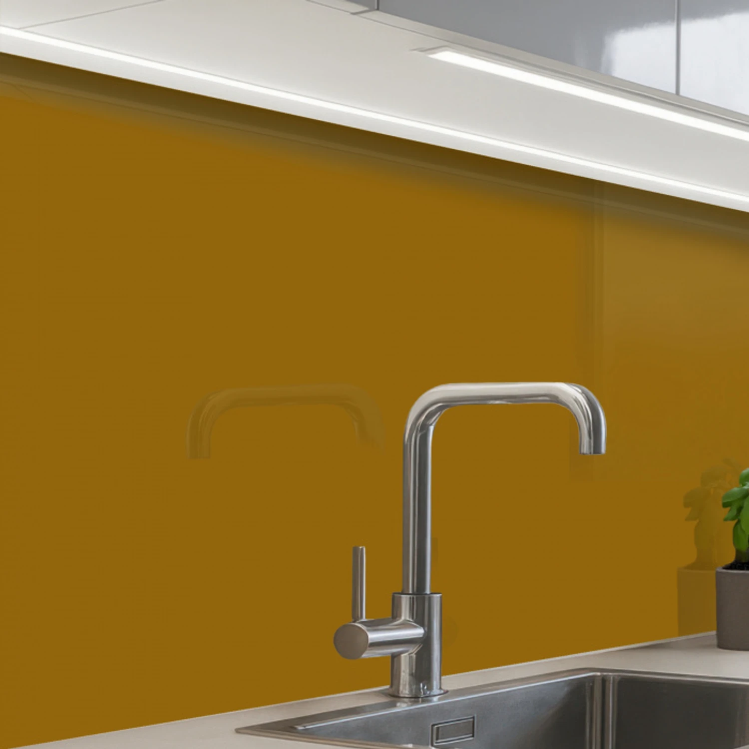 Goud - Luxe - Interieur keuken achterwand 2 middel 865 -zzzz3d_schuin