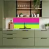 Strepen - Modern - Kleurrijk keuken achterwand 2 middel -sfeer3