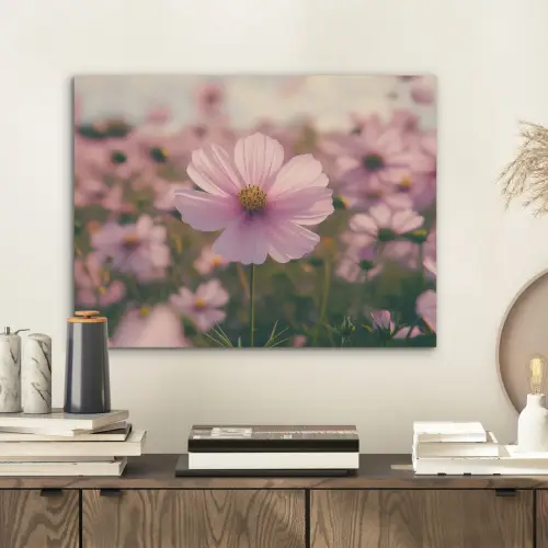 Bloemen - Paars - Wazig PET vilt klein -sfeer1