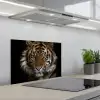 Tijger - Wilde dieren - Portret keuken achterwand spatscherm klein -3d_schuin