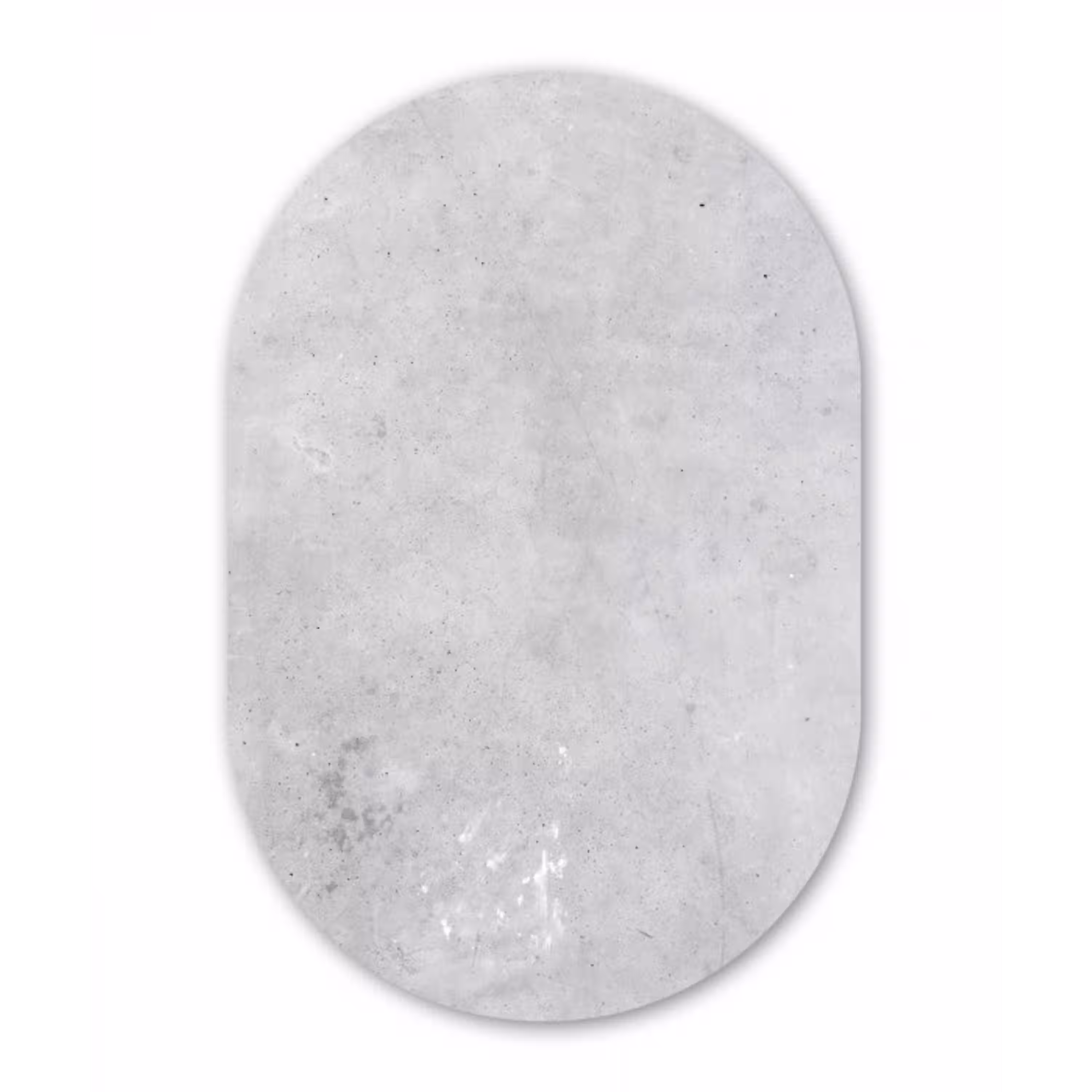 Verwering - Beton - Structuren Wandcirkel Ovaal Forex klein -3d