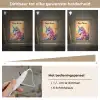 Eenhoorn - Roze - Kleurrijk - Sprookjesbos Light Box met kabel (Kinderlampje) klein -USP_dimbaarNL