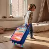 Golven - Kleurrijk - Abstract Kinderkoffer - Blauw klein -sfeer1