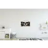Schedel - Kettingen - Rood textielposter latten blank klein -kinderkamer