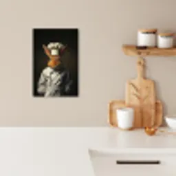 Konijn - Kok - Dier KitchenYeah - Keuken - Canvas klein -sfeer1