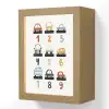Getallen - Educatief - Leren tellen - Cijfers oefenen voor kinderen - Auto's - Voertuigen Light Box met kabel (Wandlamp kind) klein -3d