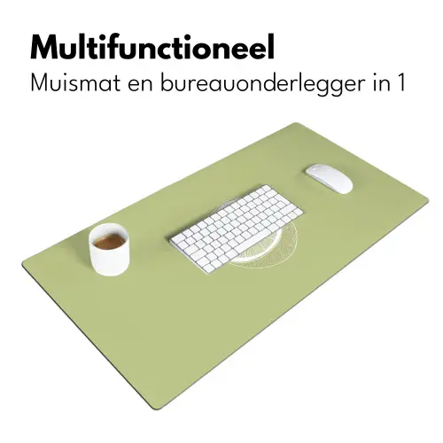 Kiwi - Lijntekening - Minimalistisch - Groen Muismat XXL klein -sfeer4