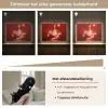Voetballer - Omhaal - Rood - Neon Light Box met batterij (Wandlamp kind) middel -USP_dimbaarNL