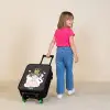 Kleine prinses op zwarte achtergrond Kinderkoffer - Zwart klein -sfeer1