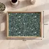 Terrazzo -  Patroon - Kleurrijk - Groen Dienblad Rechthoek middel 911 -USP_Formaat