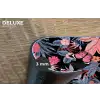 Zomer - Vlinder - Zwart - Roze Placemat vinyl groot 368 -closeup