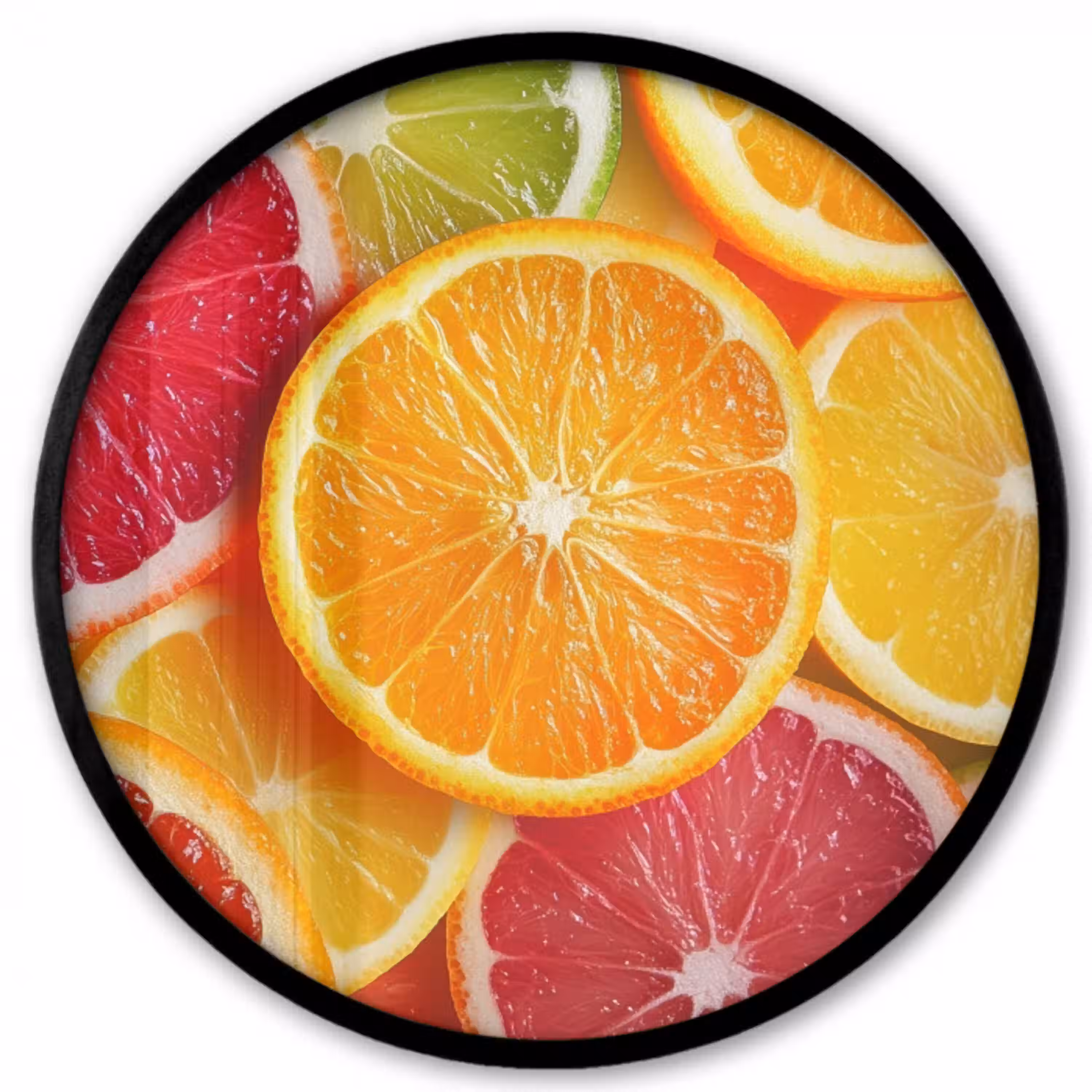 Fruit - Kleurrijk - Close up Fotolijst rond zonder passe partout klein -3d