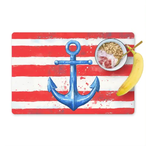 Anker - Verfspatten - Rood - Blauw Placemat vinyl groot -zzzproduct_Kitchenyeah-website