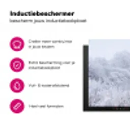 Rivier - Sneeuw - Bos - Winter - Schilderachtig Inductie beschermer vinyl 3mm klein -wsfeer2_website