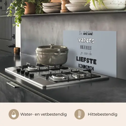 Vaderdag geschenk - Vader - Spreuken - De beste vaders - Quote keuken achterwand spatscherm klein -usp_NL
