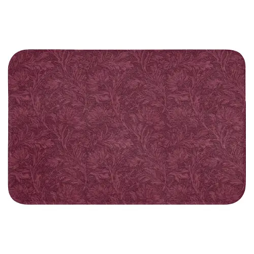 Bladeren - Patroon - Paars WCmat klein 1009 -3d