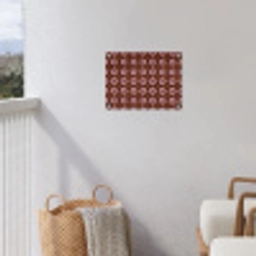 Geometrisch - Sierlijk - Bruin tuinposter los doek klein 239 -sfeer8