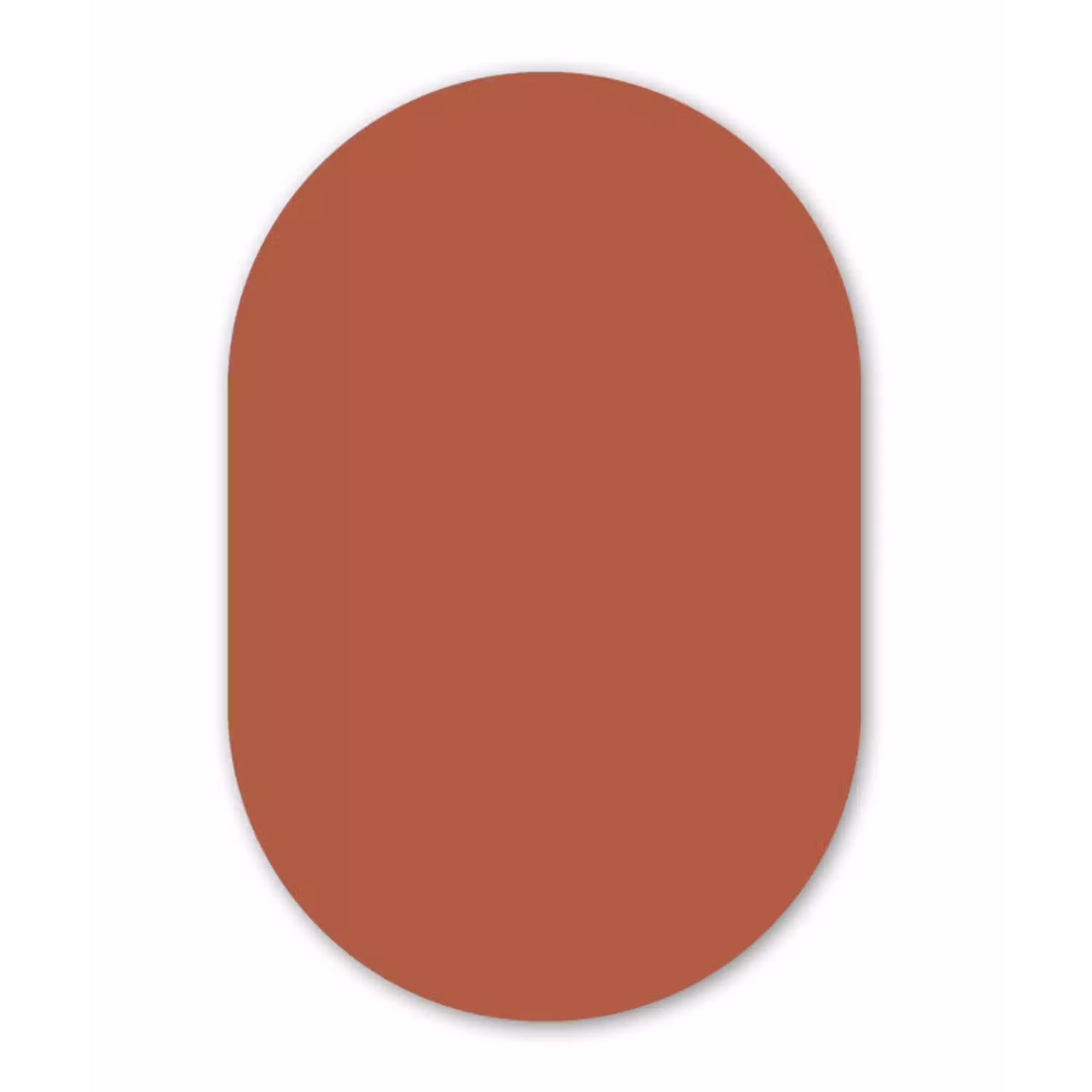 Copperhead - Oranje - Bruin Wandcirkel Ovaal Aluminium middel 839 -3d