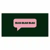 Tekstwolk - BLAH BLAH BLAH - Roze Muismat XXL klein -3d_leeg