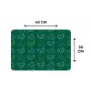 Donkergroen - Gezichten - Katten - Kleuren Placemat vinyl groot 368 -specs