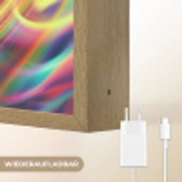 Astronaut - Ruimte - Skateboard - Kleurrijk Light Box met batterij (Wandlamp kind) middel -USP_websiteoplaadbaarDE